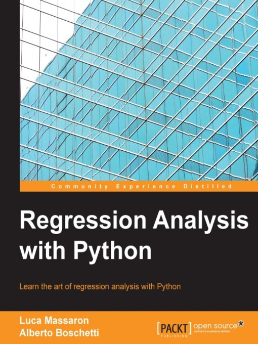 Title details for Regression Analysis with Python by Luca Massaron - Wait list
